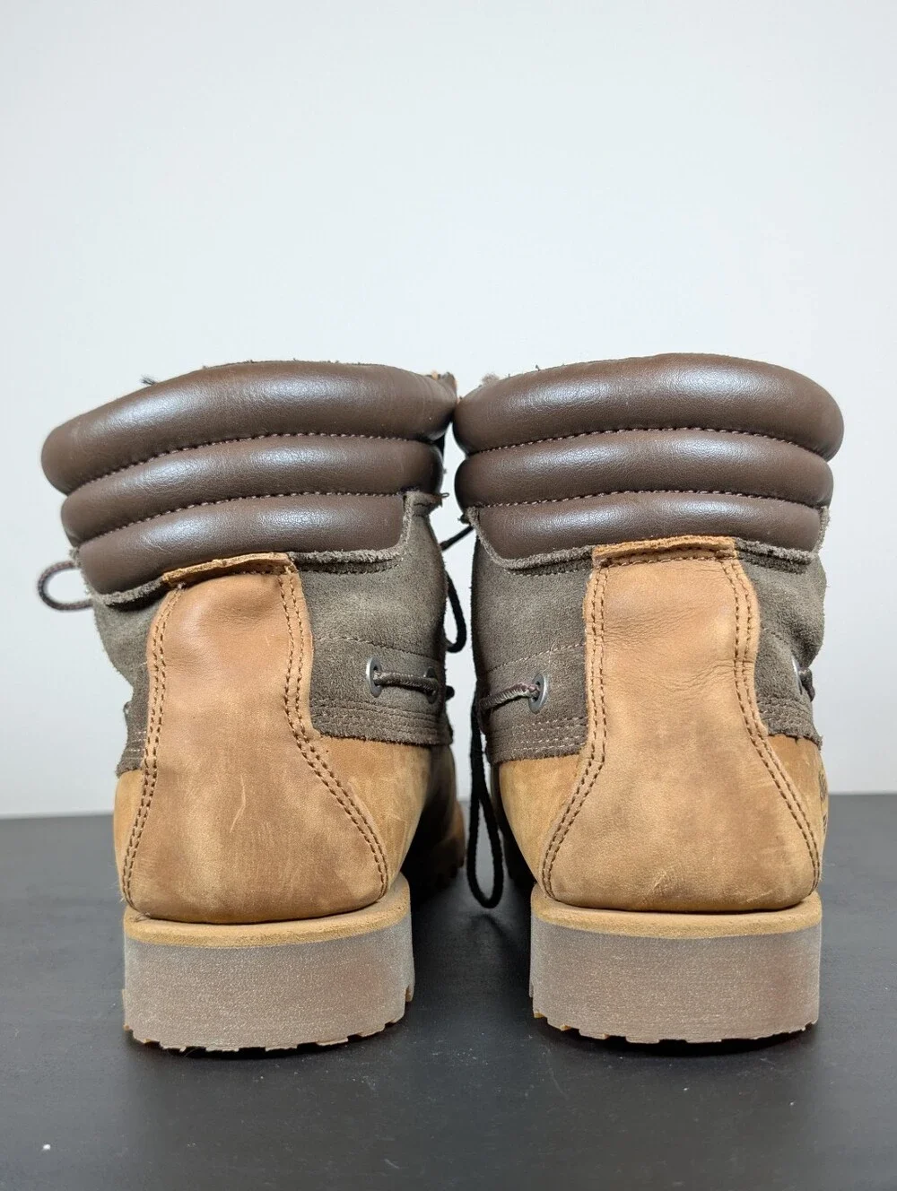 Timberland x‎ AE Oakwell Leather Mid Lace-Up Boots Mens 7.5 Brown Nubuck